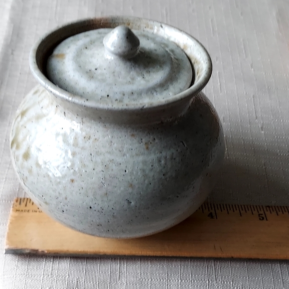 Vernon Owens Jugtown Stoneware Storage Jar vintage antique stone apothecary jar - Picture 5 of 16